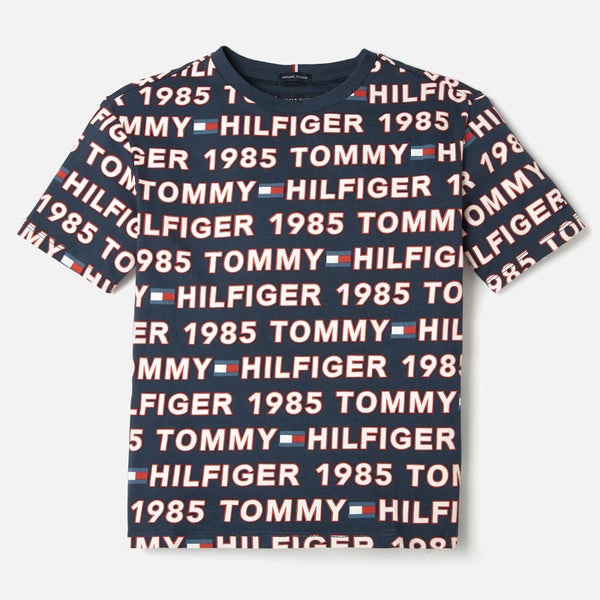 Tommy Hilfiger Boys' All Over Print T-Shirt - Blue Allover