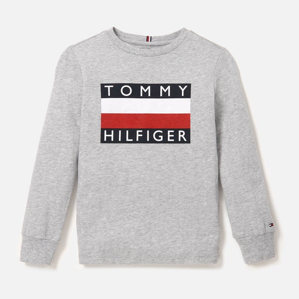 Tommy Hilfiger Boys' Essential Long Sleeve T-Shirt - Grey Heather
