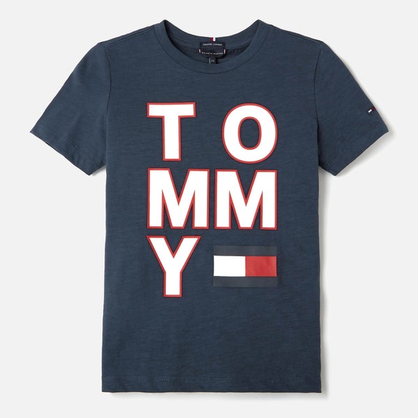 Tommy Hilfiger Boys' Logo T-Shirt - Black Iris