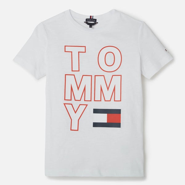 Tommy Hilfiger Boys' Logo T-Shirt - Bright White