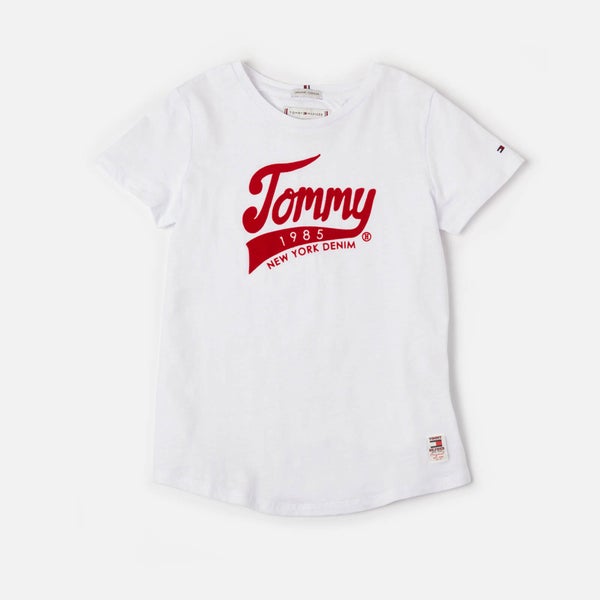 Tommy Hilfiger Girls' Tommy 1985 T-Shirt - Bright White