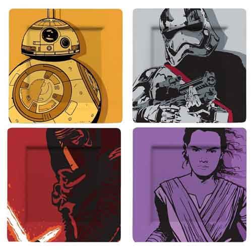 Funko Homeware Star Wars: Plate Set: Kylo, BB-8, Stormtrooper & Phasma (Comic)