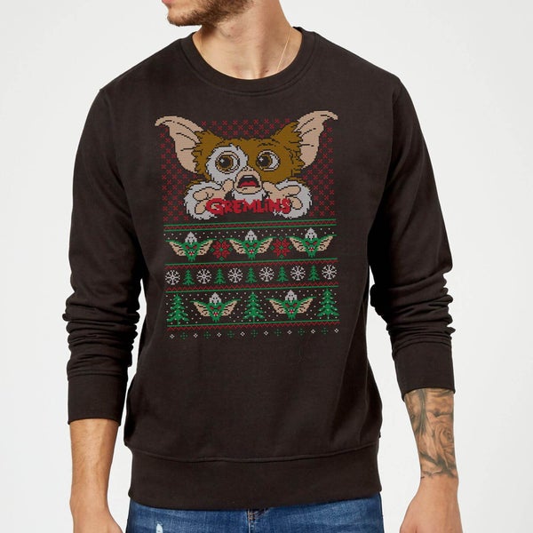 Gremlins Ugly Knit Christmas Sweater - Black