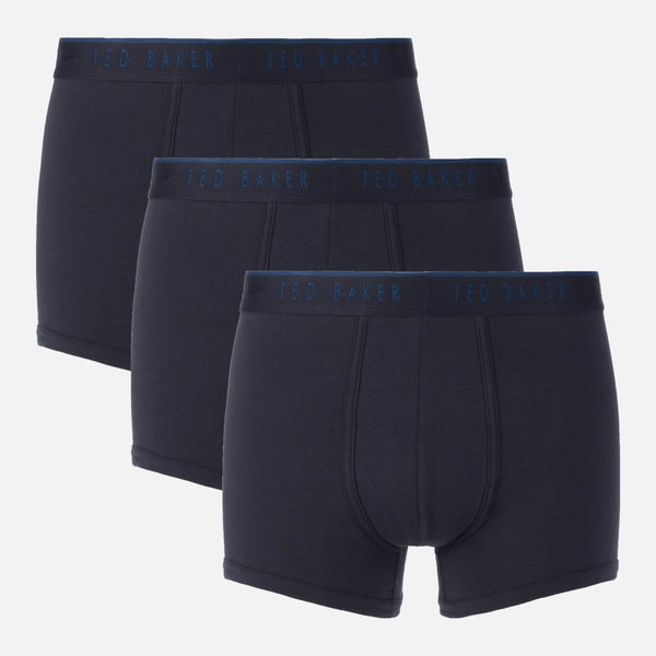 Ted Baker Men's 3 Pack Trunk Boxer Shorts - Navy