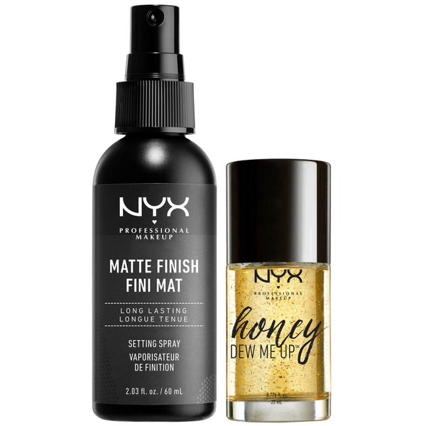 NYX Professional Makeup Honey Dew me Up Primer and Matte Setting Spray Duo (Worth £22.00)