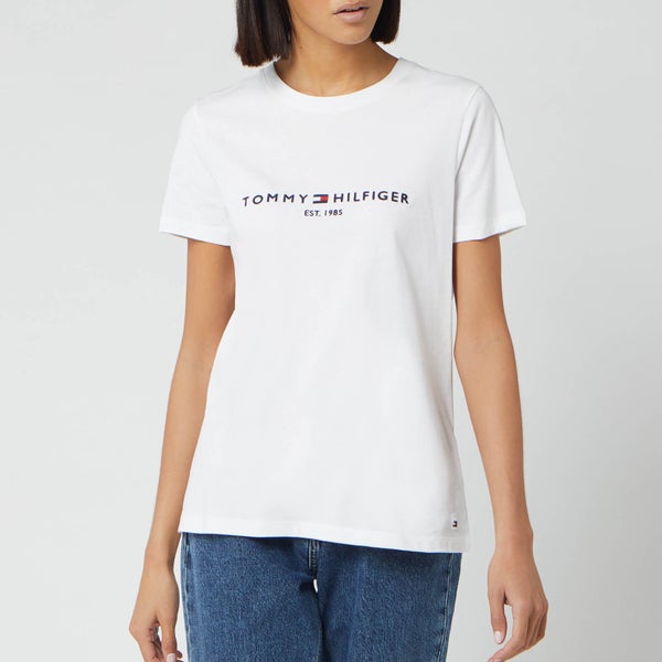 Tommy Hilfiger Women's Essential Hilfiger T-Shirt - White