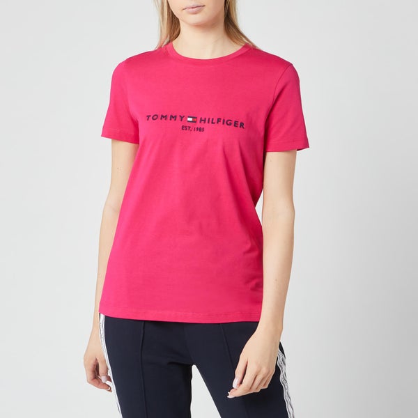 Tommy Hilfiger Women's Essential Hilfiger T-Shirt - Bright Jewel