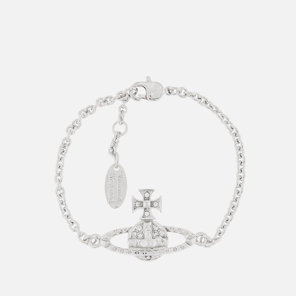 Vivienne Westwood Women's Mayfair Bas Relief Bracelet - Rhodium Crystal
