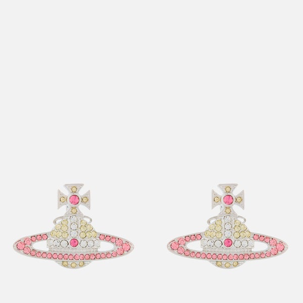 Vivienne Westwood Women's Kika Earrings - Rhodium Jonquil Light Rose Crystal Rose
