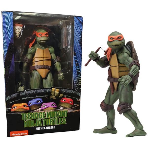NECA Teenage Mutant Ninja Turtles 18 cm Figur 1990 Film Michelangelo