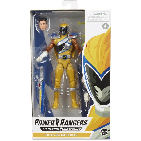 Power Rangers Lightning Collection - Figurine Dino Charge Ranger doré