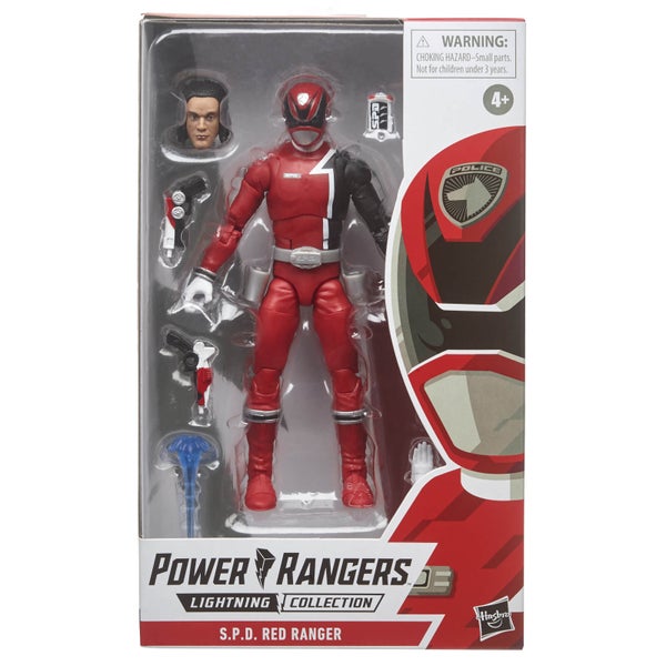Hasbro Power Rangers S.P.D. Collectie Mighty Morphin Rode Ranger 15 cm Actiefiguur