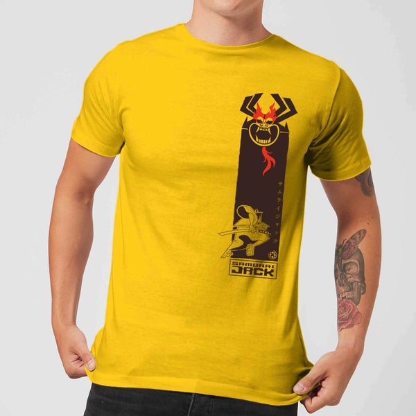 Samurai Jack Samurai Stripe Men's T-Shirt - Yellow