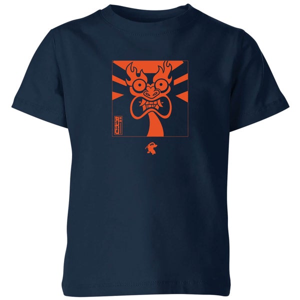 Samurai Jack Aku Kanji Kids' T-Shirt - Navy