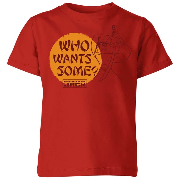 Samurai Jack Who Wants Some Kids' T-Shirt - Red