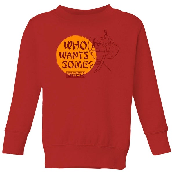 Samurai Jack Who Wants Some Kids' Sweatshirt - Red