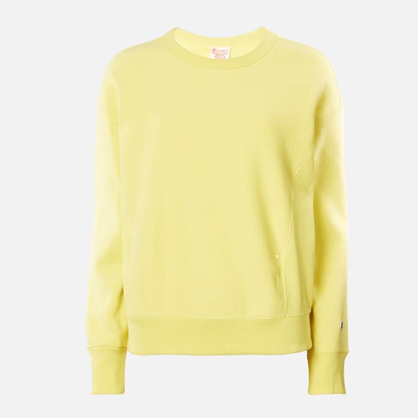 Champion Women's Light Crew Neck Sweatshirt - Yellow