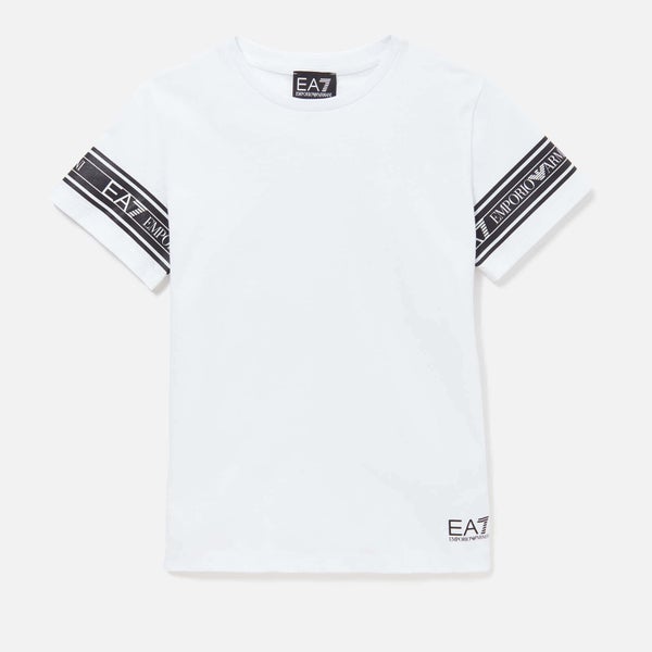 EA7 Boys' Taping Short Sleeve T-Shirt - White