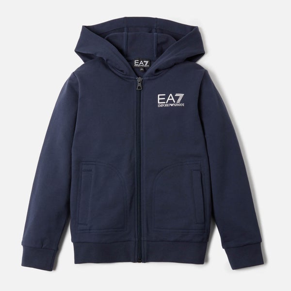 EA7 Boys' Full Zip Hoody - Navy