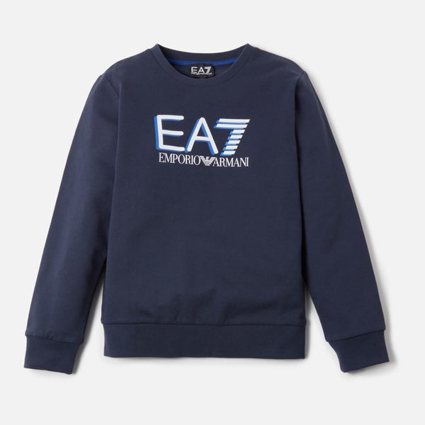 EA7 Boys' Large Logo Sweatshirt - Navy