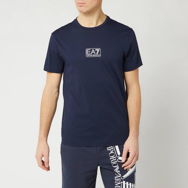 Emporio Armani EA7 Men's Middle Chest Logo T-Shirt - Navy Blue