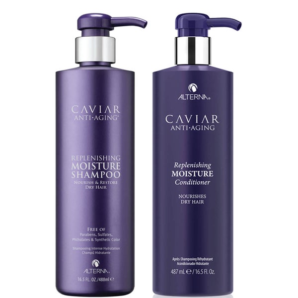 Alterna Caviar Anti-Ageing Replenishing Moisture Shampoo and Conditioner 16.5 oz
