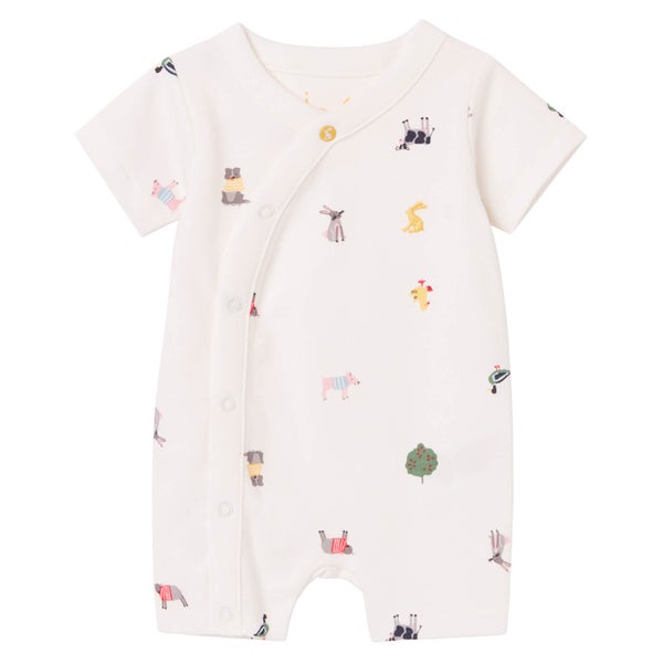 Joules Baby The Romper - White Farm Print