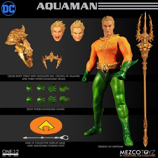 Mezco One:12 Collective DC Comics Aquaman Classic Comic Action Figure