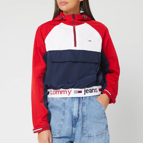 Tommy Jeans Women's TJW Branded Popover Jacket - Deep Crimson/Multi