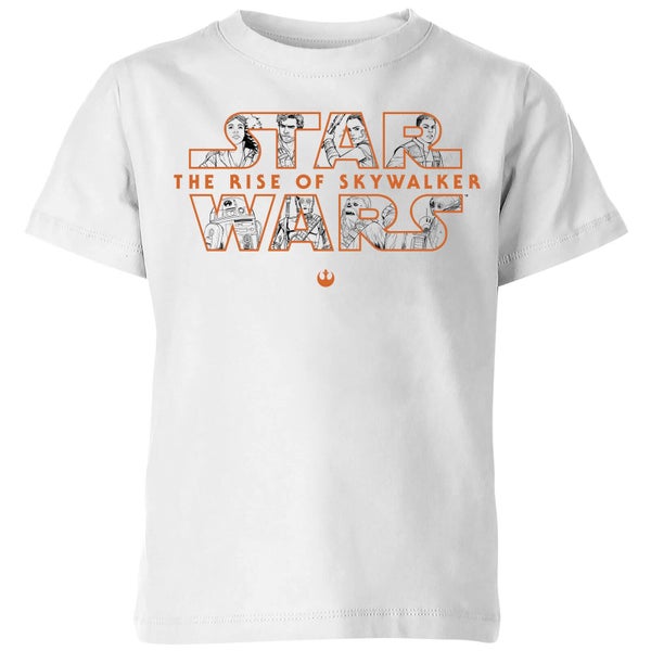 The Rise of Skywalker Logo Kids' T-Shirt - White - 122/128 (7-8 jaar) - Wit