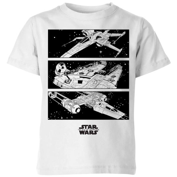 The Rise of Skywalker - T-shirt Resistance Ships - Blanc - Enfants