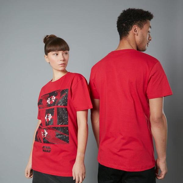 The Rise of Skywalker - T-shirt TIE fighter - Rouge - Homme - Unisexe