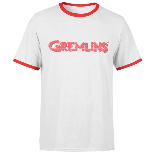 Gremlins Retro Logo T-Shirt - White/Red Ringer