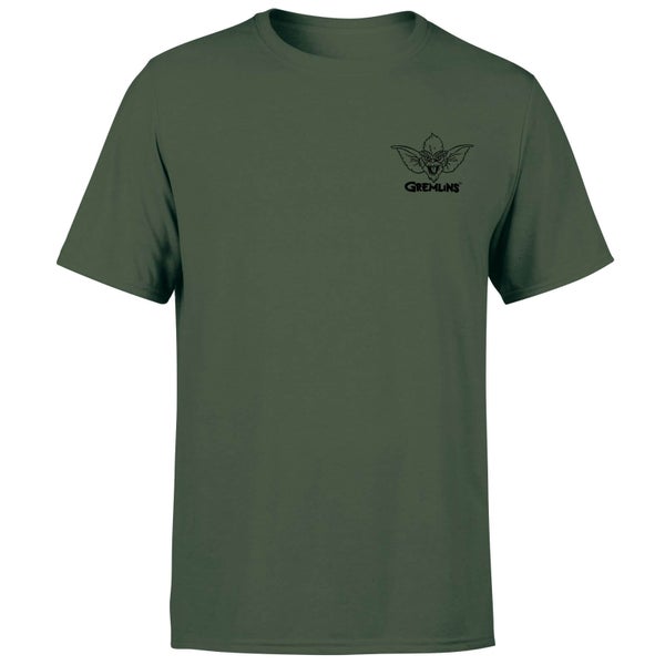 Gremlins Stripe Pocket Men's T-Shirt - Forest Green