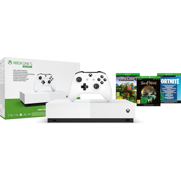 Xbox One S 1TB All Digital Edition Console & 3 Game Bundle