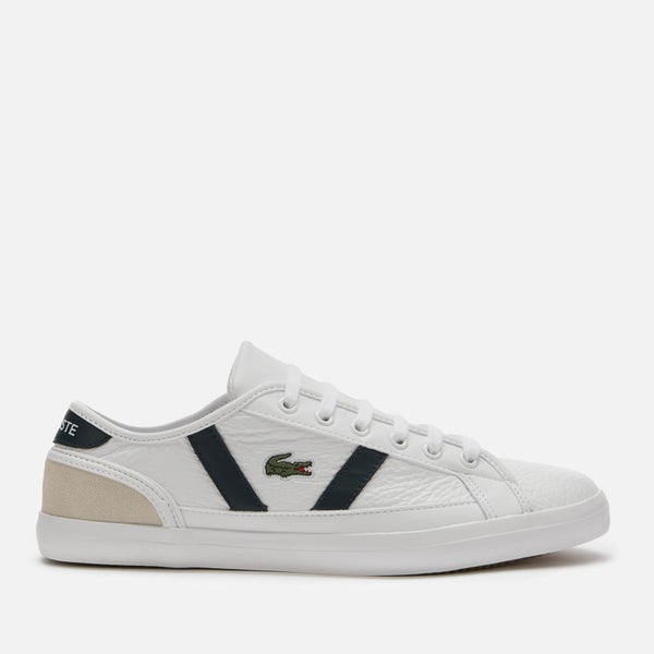 Lacoste Women's Sideline 120 Leather Low Top Trainers - White/Off White