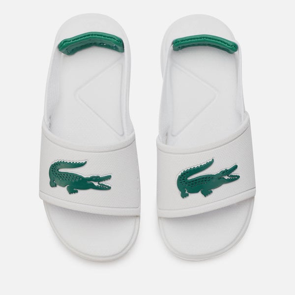 Lacoste Toddler's L.30 Strap 120 Slide Sandals - White/Green