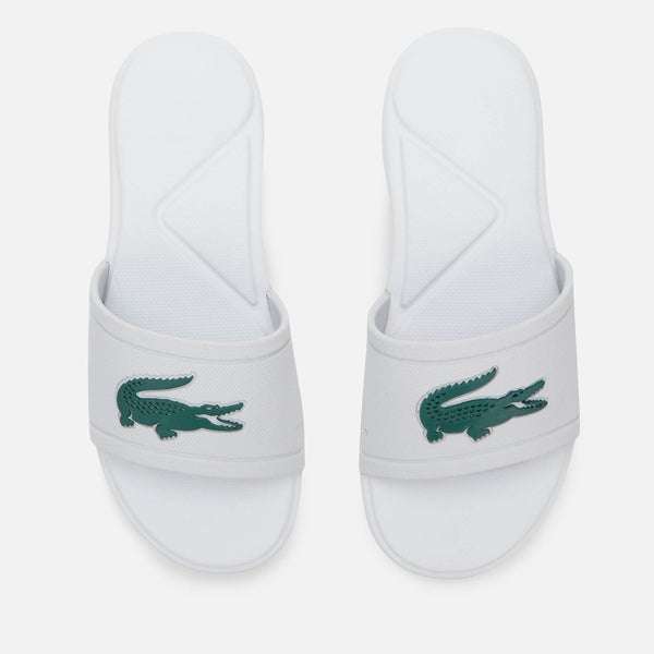 Lacoste Kids' L.30 Strap 120 Slide Sandals - White/Green