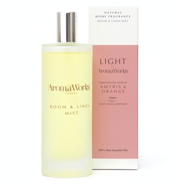AromaWorks Light Range - Amyris and Orange Room Mist