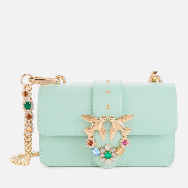 Pinko Women's Mini Love Jewels Shoulder Bag - Blue