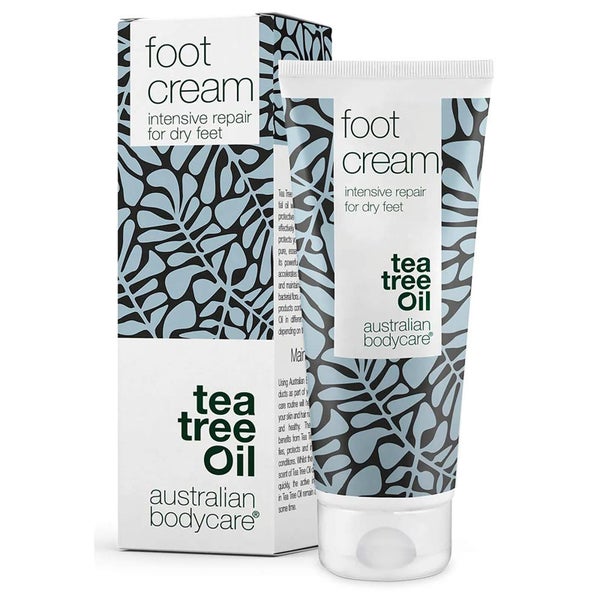 Trockene Füße bekämpfen: Fußcreme mit Teebaumöl, Urea 10% & Sheabutter