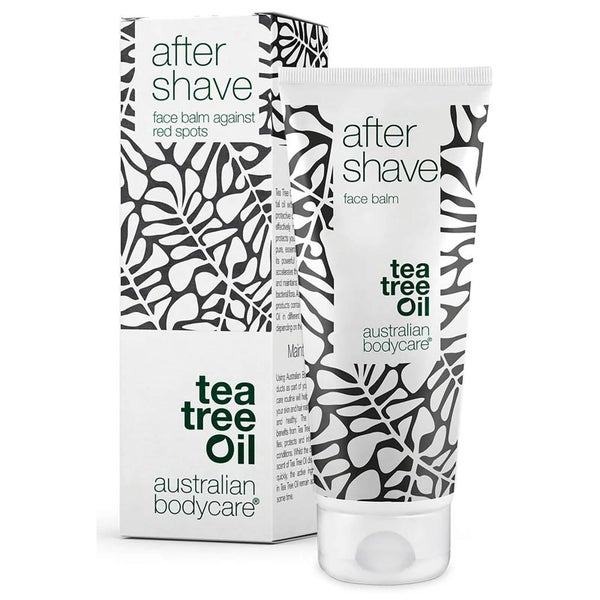 Tea Tree Oil After Shave Balm: Lindrar & Minskar Röda Prickar