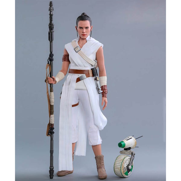 Hot Toys Star Wars Épisode IX Figurine articulée à l'échelle 1/6 Rey et D-O