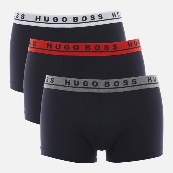 BOSS Hugo Boss Men's 3 Pack Trunks - Navy/Red/Grey