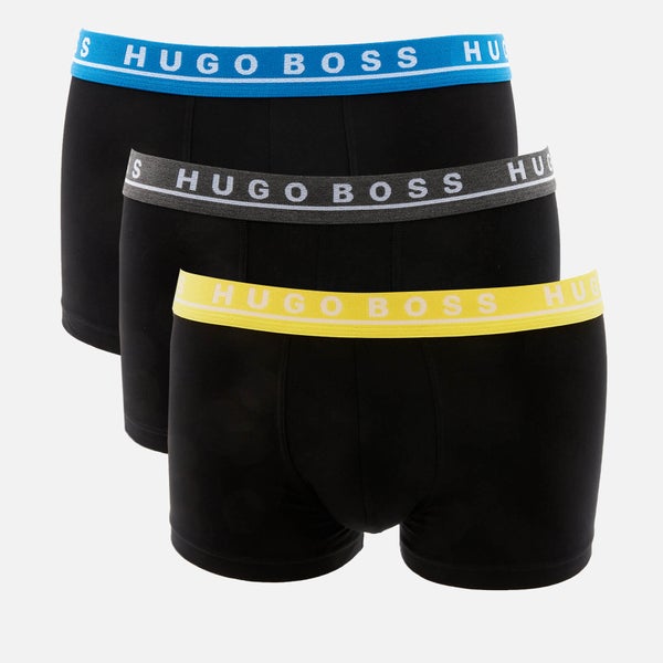 BOSS Hugo Boss Men's 3 Pack Trunks - Black/Blue/Yellow