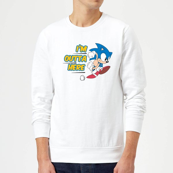 I'm Outta Here Sweatshirt - White