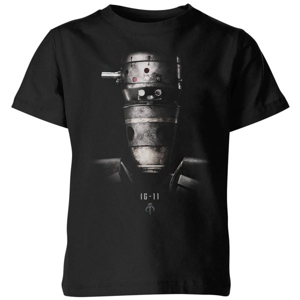 The Mandalorian IG-11 Poster Kids' T-Shirt - Black