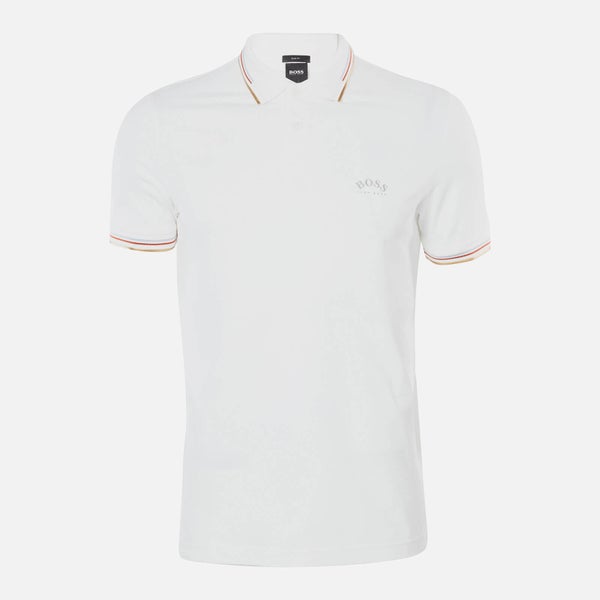 BOSS Hugo Boss Men's Paul Curved Polo Shirt - Open White