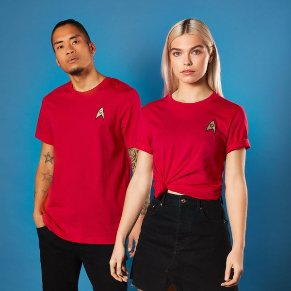 Star Trek - T-shirt Brodé Operations Badge - Rouge - Unisexe