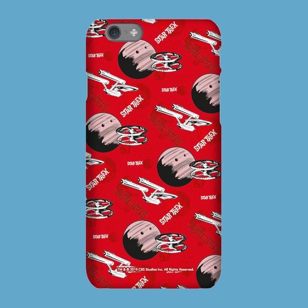 Red Retro Star Trek Phone Case for iPhone and Android - iPhone 12 Mini - Snap case - mat